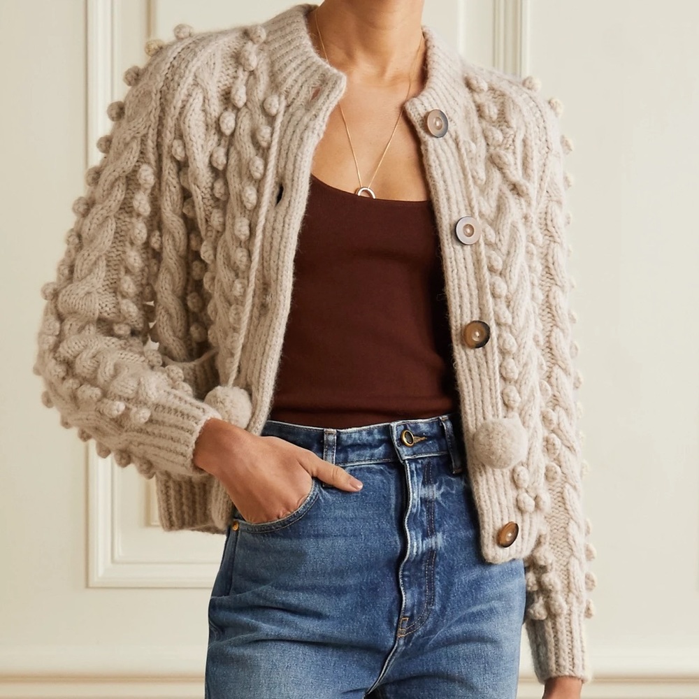 NWT Dôen cream alpaca pomme